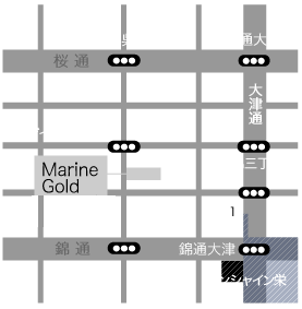 名古屋錦三丁目マリンゴールドへのアクセス・周辺地図
